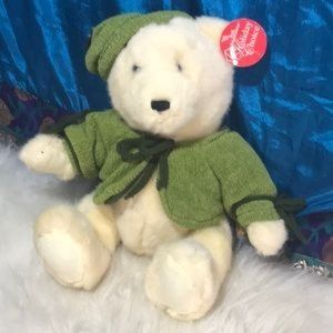 NEW πDan Dee Cute plush Teddy Bear with knit Jacket & Cap